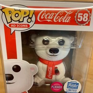Funko pop Coca Cola bear flocked
